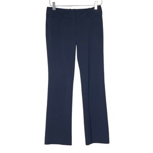 The Limited Pants Womens 00P Petite Navy Blue Drew Fit Low Rise Straight Leg